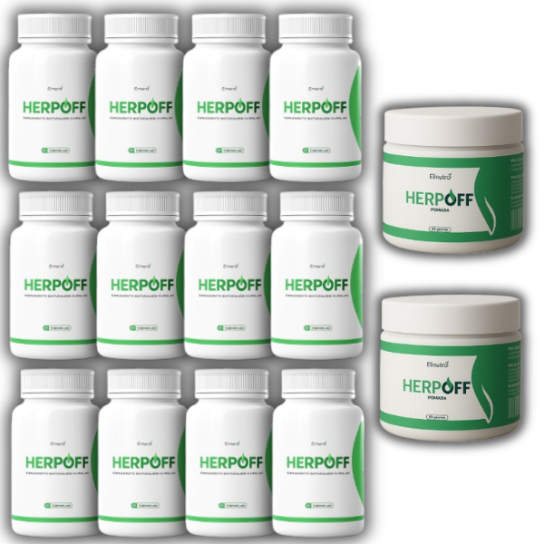 Kit 12 Frascos HerpOff